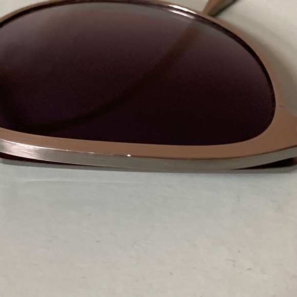 Sama Titanium Sunglasses Silvertone Frame Round Lenses Grey Excellent Condition main image 4